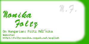 monika foltz business card